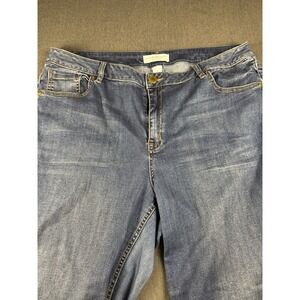 land‎ bryant signature fit straight leg jeans Women's 22 Super Stretch denim